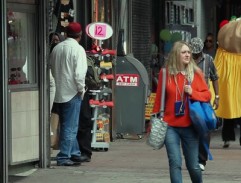 In a downtown
