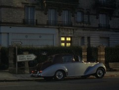 In front of the house