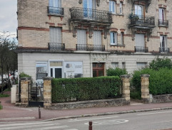 In front of the house