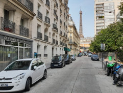 In front of the house