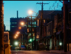 Alex and Rosie walk around the city