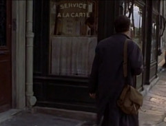 Dean Corso hides in a café