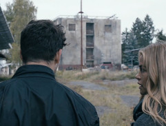 In front of the hideout